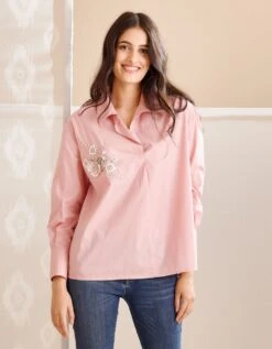 Nisha Pink Shirt -Incasee Ceantral nhs23spksm2 1