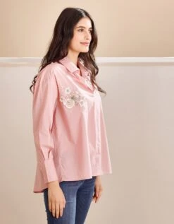 Nisha Pink Shirt -Incasee Ceantral nhs23spksm4 1