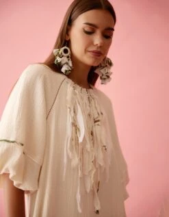 Cream Fringe Neckline Jumpsuit 9 Cream Fringe Neckline Jumpsuit -Incasee Ceantral nkgoajmp 01ss243