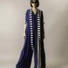Cobalt Stripes Print On Crepe Kaftan Jumpsuit 2 Cobalt Stripes Print On Crepe Kaftan Jumpsuit -Incasee Ceantral nkrs2434cbl1