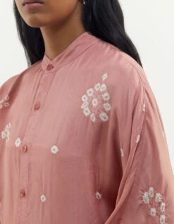 Pink 100% Silk Shirt -Incasee Ceantral nmaccahs6tz454