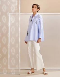 Nina Blue Shirt -Incasee Ceantral nns23sbml3 1