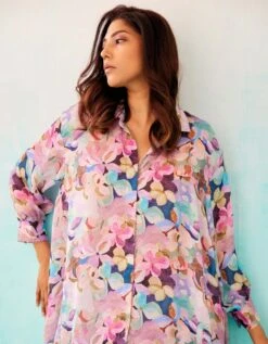 A Floral Print Indie Shirt -Incasee Ceantral nornmatizflindsht3