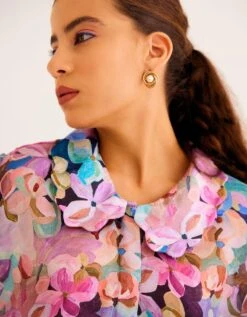 A Floral Print Vintage Shirt -Incasee Ceantral nornmatizflvinsht3