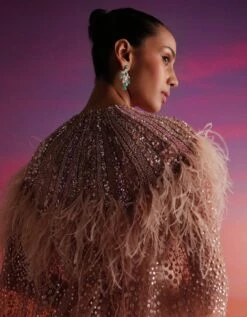 Salmon Pink María Cape & Jumpsuit -Incasee Ceantral nss55854