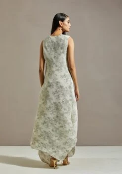 Yellow Chanderi Dress -Incasee Ceantral omwkrosdr05b