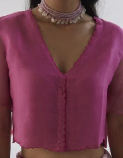 Fleeting Moments Pink Blouse -Incasee Ceantral pm0302