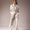 Ivory Silk Chanderi Jumpsuit -Incasee Ceantral ppss2524201