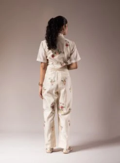 Ivory Silk Chanderi Jumpsuit 7 Ivory Silk Chanderi Jumpsuit -Incasee Ceantral ppss252420b