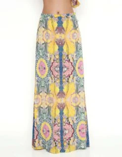 Yellow Enchanted Print Crepe Embroidered Side Tie-Up Choli With A Skirt 14 Yellow Enchanted Print Crepe Embroidered Side Tie-Up Choli With A Skirt -Incasee Ceantral ps cs0036 c6