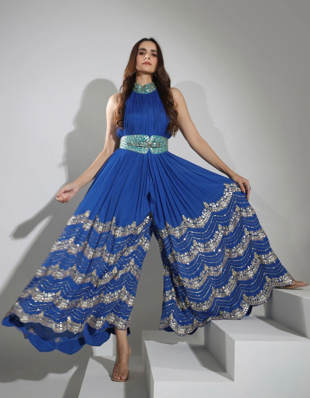 Haseena Jumpsuit In Cobalt Blue 5 Haseena Jumpsuit In Cobalt Blue - Image 3