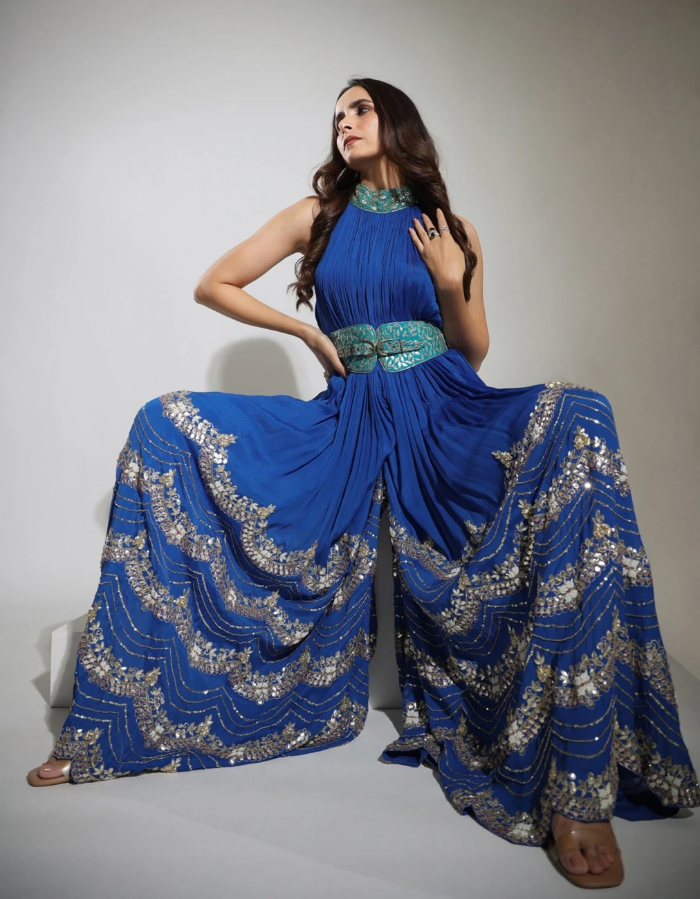 Haseena Jumpsuit In Cobalt Blue 6 Haseena Jumpsuit In Cobalt Blue - Image 4