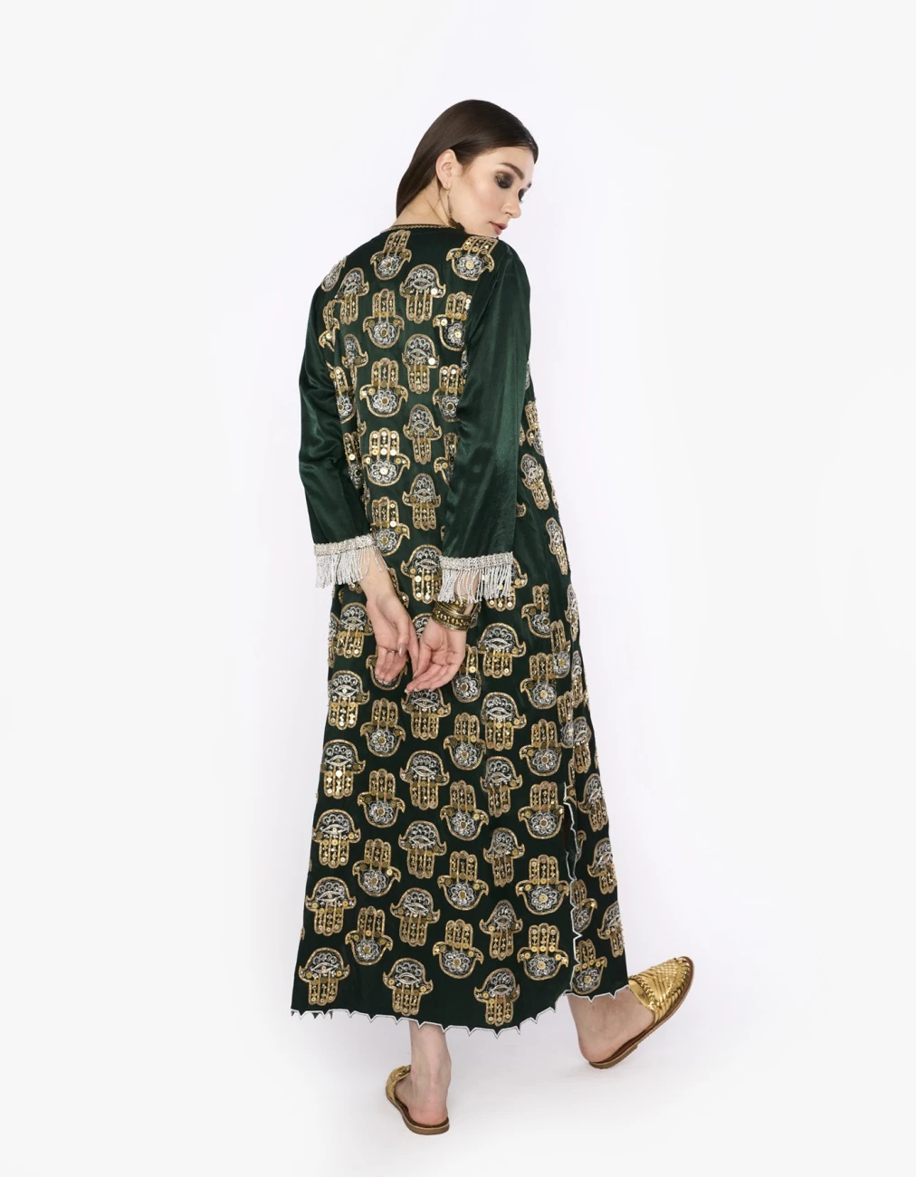 The Scalloped Fatima Hands' Column Dress 6 The Scalloped Fatima Hands' Column Dress - Image 4