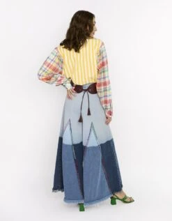 The Checks & Striped Shirt W Hand Embroidered Lobsters On Yoke -Incasee Ceantral rarasss202344b