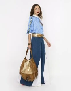 The Striped Button Down Shirt W Hand Embroidered Lemons On Sleeves -Incasee Ceantral rarasss2023753