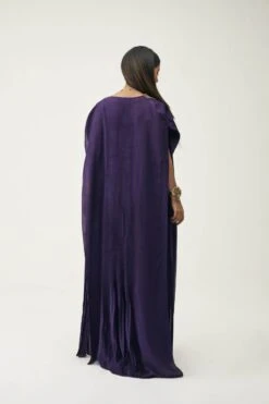 Purple Cotton Embroidered Skrit Set -Incasee Ceantral rjs632b