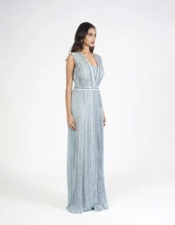 Dusky Blue Pleated Jumpsuit -Incasee Ceantral rjs712duskyblue3