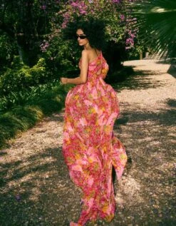 Multicolor Sandra One Shoulder Dress -Incasee Ceantral rkrs230195