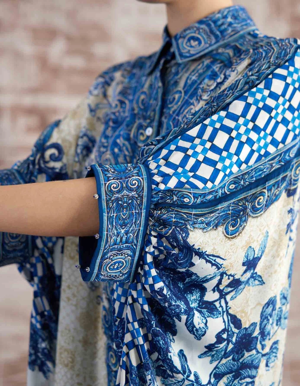 Blue And White Portugal Kamara Shirt 8 Blue And White Portugal Kamara Shirt - Image 6