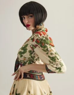 Ivory Emerald Redoute Leela Skirt Set -Incasee Ceantral rr510717