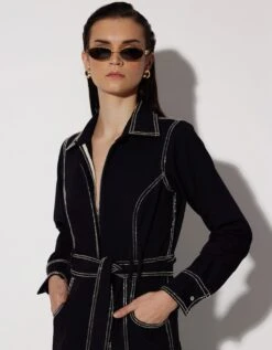 Black Russell Jumpsuit -Incasee Ceantral rst113