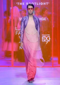 Layered Tunic Dress With Pants