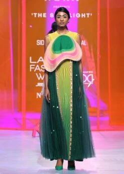 Rainforest Green Embellished Long Dress -Incasee Ceantral sbsh0533