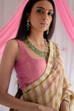 Blouse In Fuchsia Pink Tissue