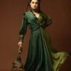 Senquini Olive/emerald Dress