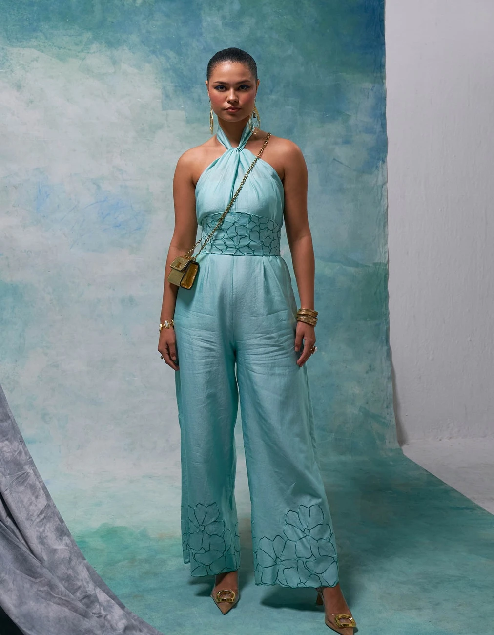 Aqua Ice Halter Neck Jumpsuit 3 Aqua Ice Halter Neck Jumpsuit