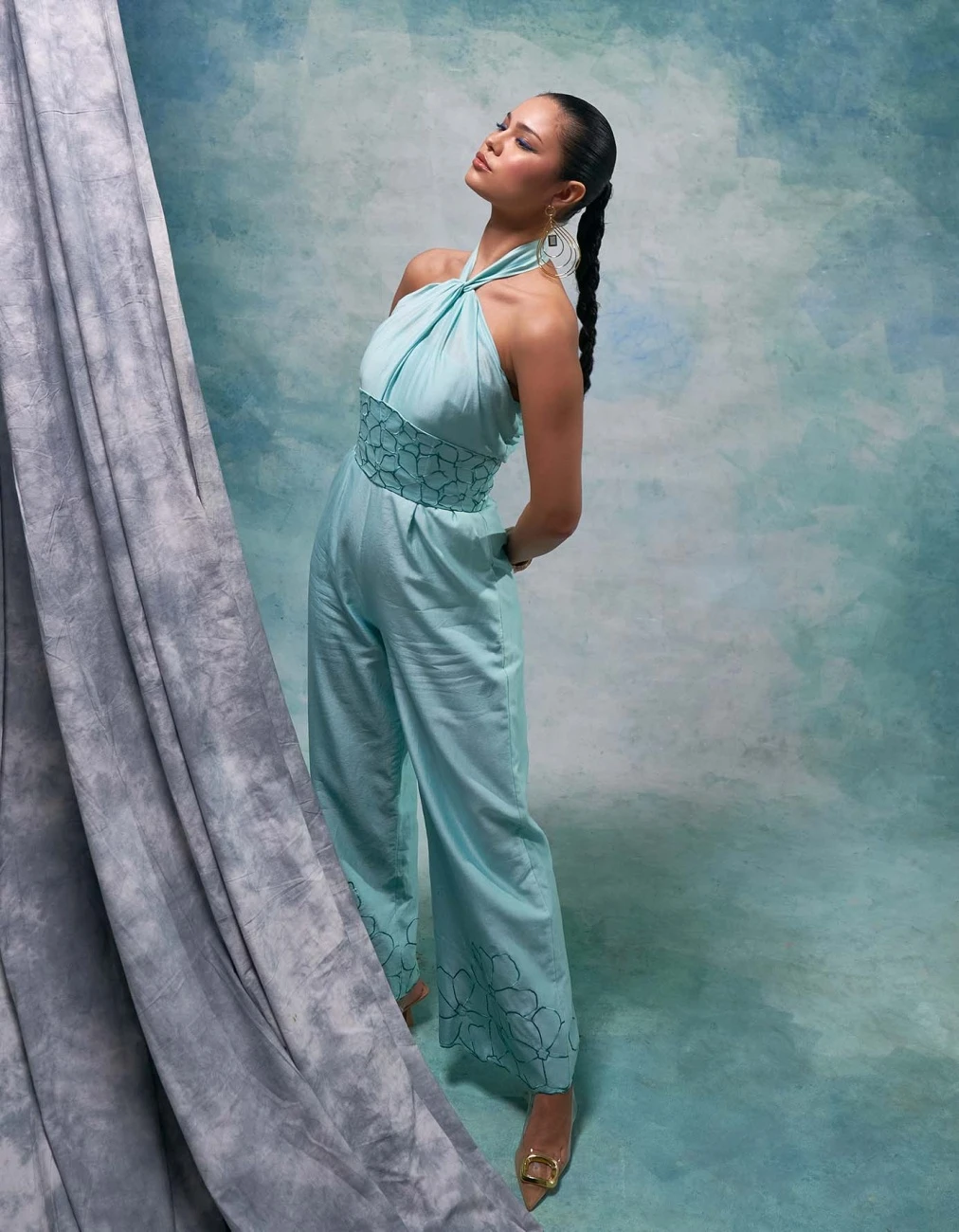 Aqua Ice Halter Neck Jumpsuit 4 Aqua Ice Halter Neck Jumpsuit - Image 2