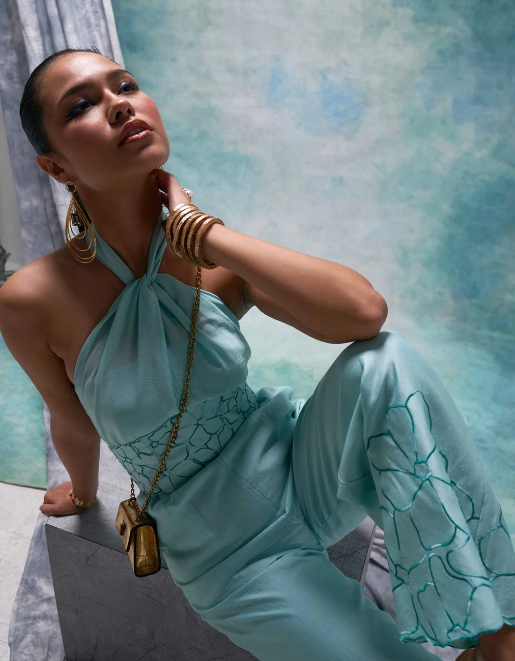 Aqua Ice Halter Neck Jumpsuit 5 Aqua Ice Halter Neck Jumpsuit - Image 3