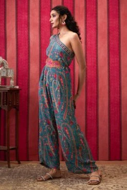 Qala Embellished One-Shoulder Jumpsuit -Incasee Ceantral sp41273