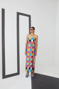 Baltimore Check Slip Dress