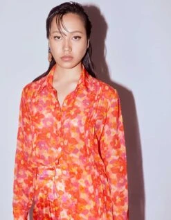 Poppy Organza Shirt -Incasee Ceantral srt031b