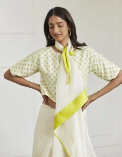 Calm Ivory Mulberry Silk Blouse