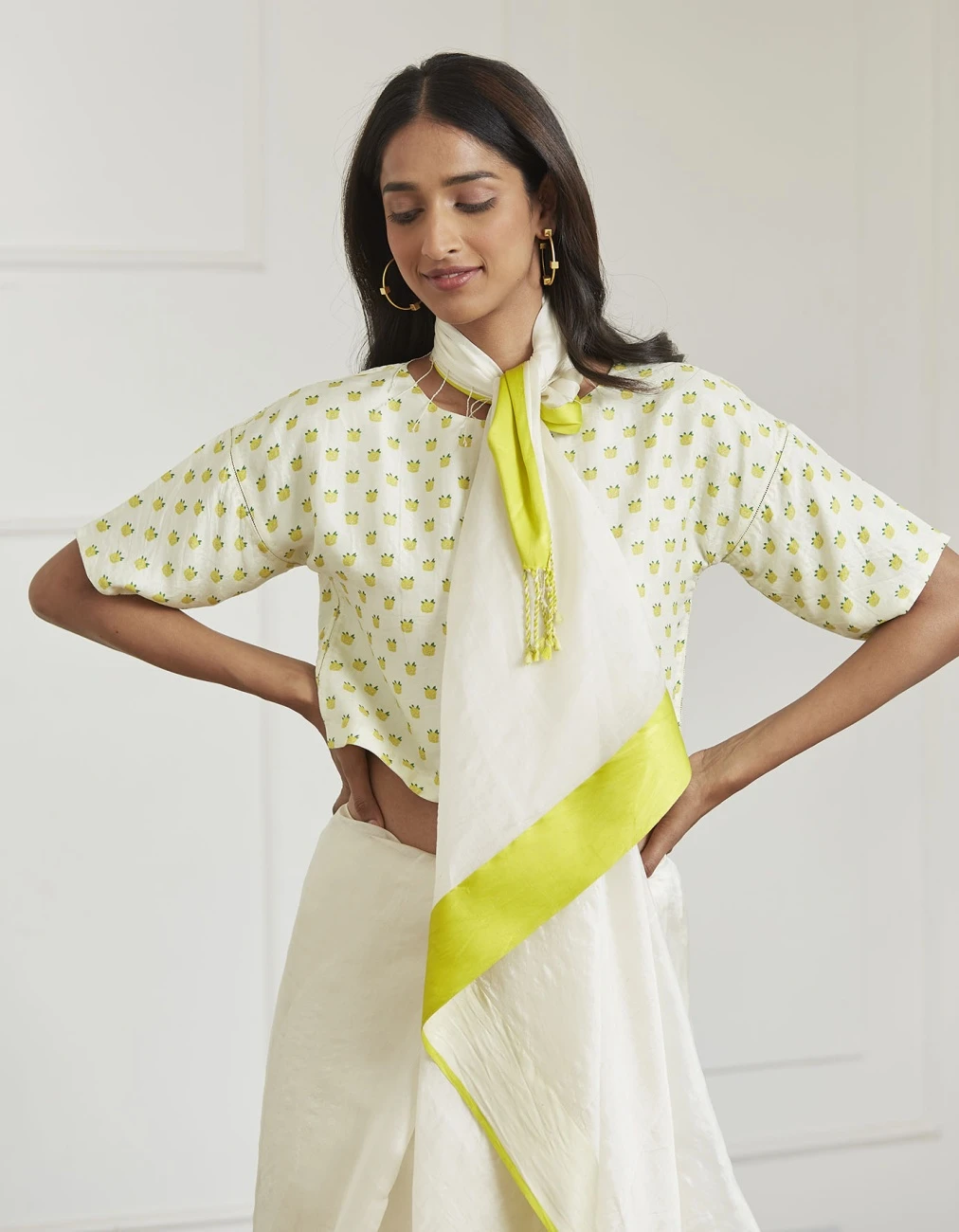 Calm Ivory Mulberry Silk Blouse 3 Calm Ivory Mulberry Silk Blouse