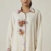 Off-White Gulzaar Khadi Long Shirt -Incasee Ceantral ss2309b1