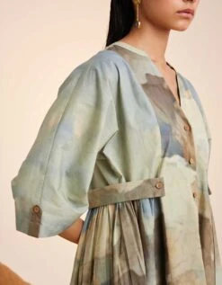 Alpine Button Down Dress -Incasee Ceantral ss23bddalp3