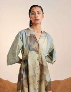 Alpine Button Down Dress -Incasee Ceantral ss23bddalp4