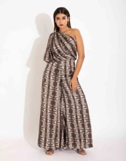 Georgette Hand Draped Jumpsuit