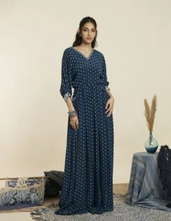 Emberald Geo Print Dolmain Sleeves Jumpsuit