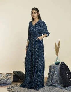 Emberald Geo Print Dolmain Sleeves Jumpsuit -Incasee Ceantral svalfw23k17d3 1