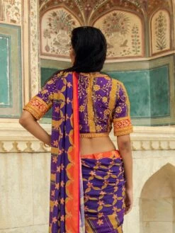 Purple Makrana Blouse -Incasee Ceantral svj1187a b