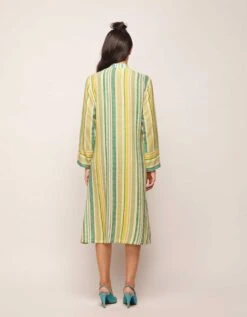 Green Dots Striped Dress -Incasee Ceantral svj6040b