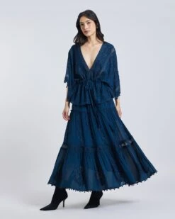 Beaded Aari Tiered Skirt