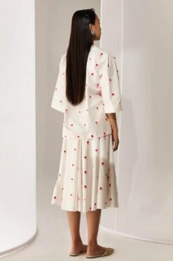 White Polka Skirt Set -Incasee Ceantral thr10b