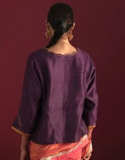 Tannu Blouse In Purple -Incasee Ceantral tnublspplrjbrb