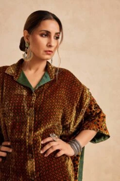 Ruhaani Kimono Sleeve Shirt In Mustard -Incasee Ceantral v2303d3