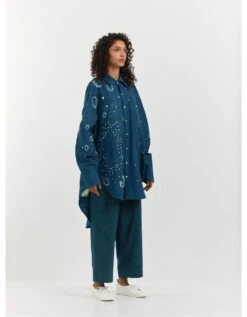 Turquoise Shibori Shirt 8 Turquoise Shibori Shirt -Incasee Ceantral vboymsk70bm1172
